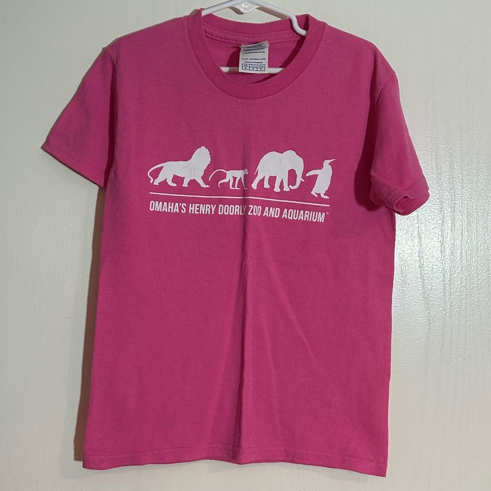 Delta Pro Weight Omaha Henry Doorly Zoo Aquarium Pink Graphic Tee Youth Small S